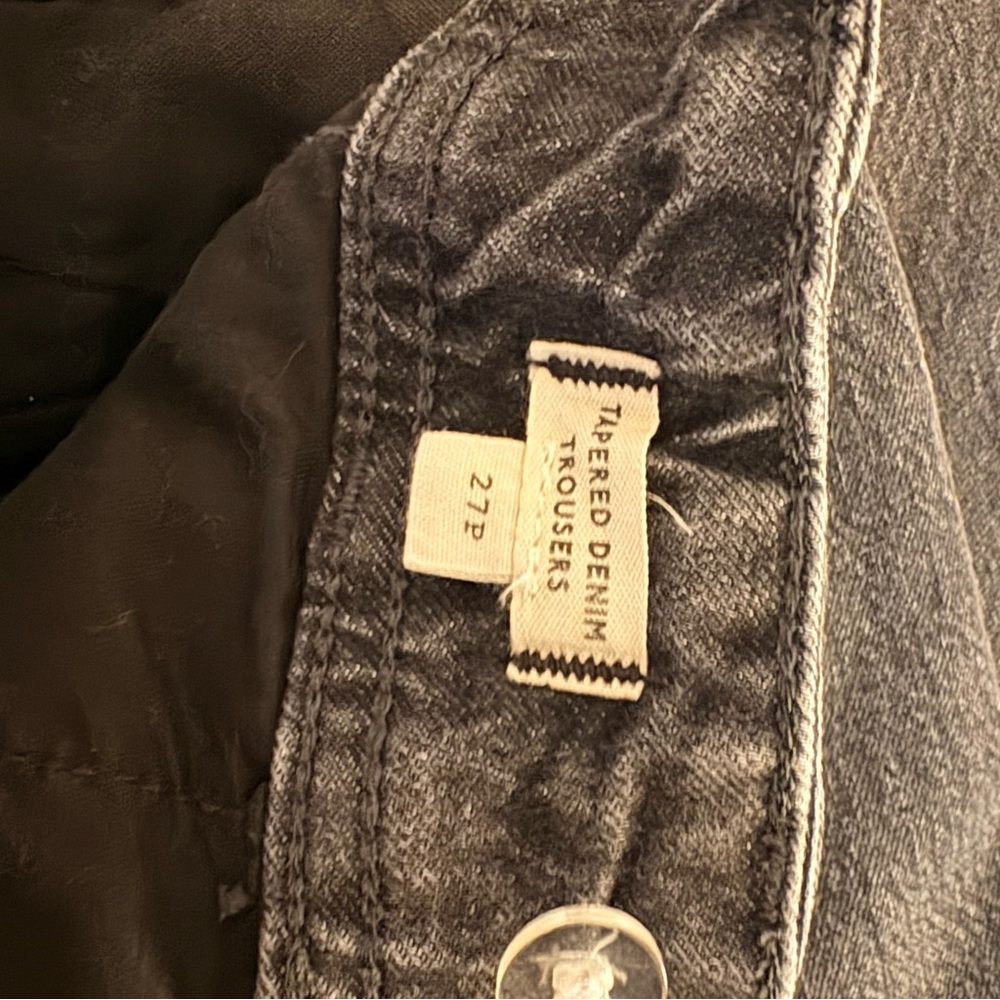 Madewell Petite Tapered Denim Trousers - Picture 6 of 8